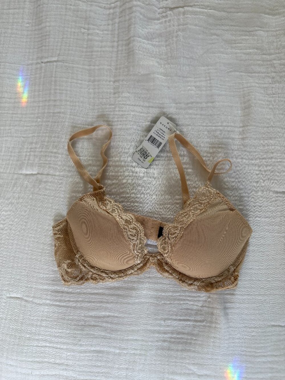 Natori Feathers Contour Plunge Bra NWT Size 32B